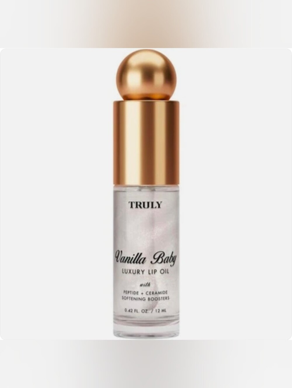 Truly Vanilla Baby Shimmer Luxury Peptide Lip Oil